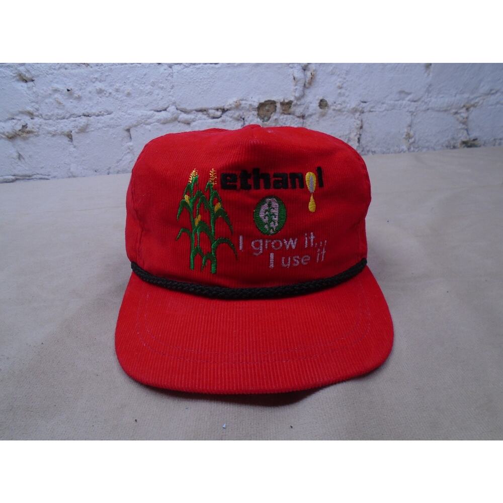 FS ETHANOL FUELS Vintage Men’s Hat I Grow It I Use It Corduroy Cap Farm Service